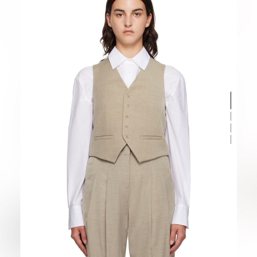 Frankie Shop Taupe Gelso Vest